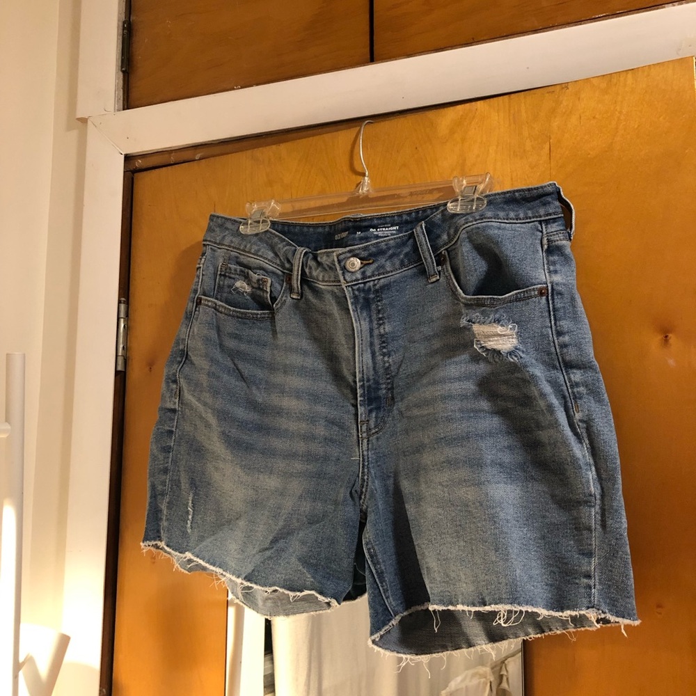 Old Navy High-Rise OG Straight Classic Blue Jean Shorts